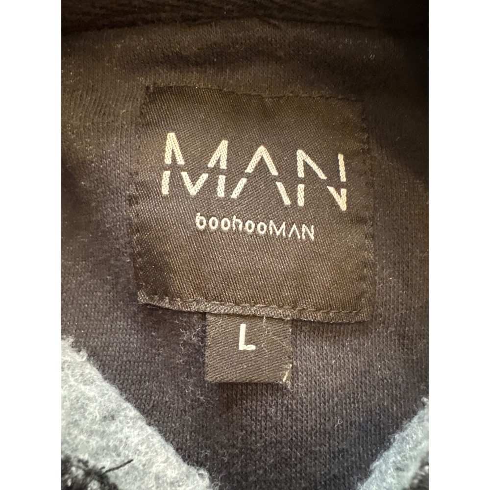 BoohooMAN Limited Edition Skeleton Tie Dye Hoodie Sweatshirt Black Cream Size L - Picture 6 of 9